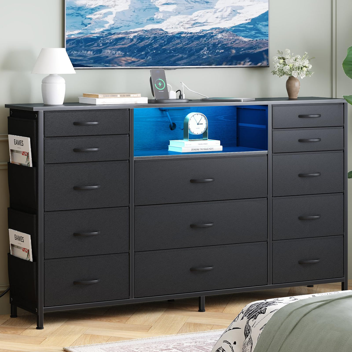 13 Drawer Fabric Dresser Y564189
