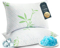 King Size Set of 2 Cooling Hybrid Bed Pillows V57850