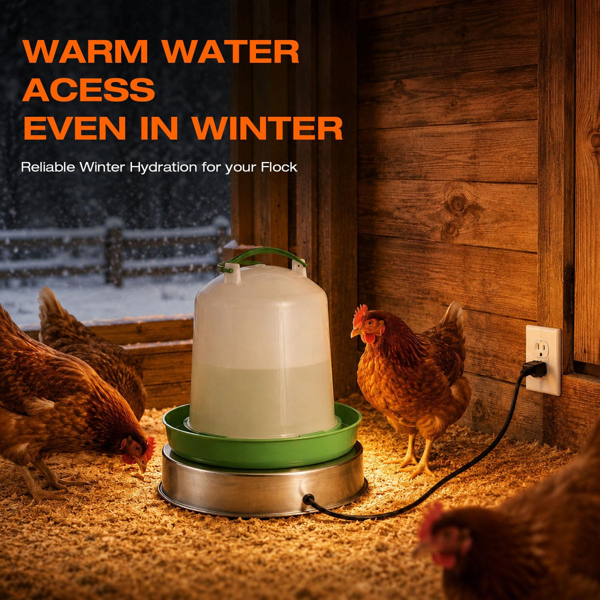 Heated Chicken Waterer 13 Inches U857791
