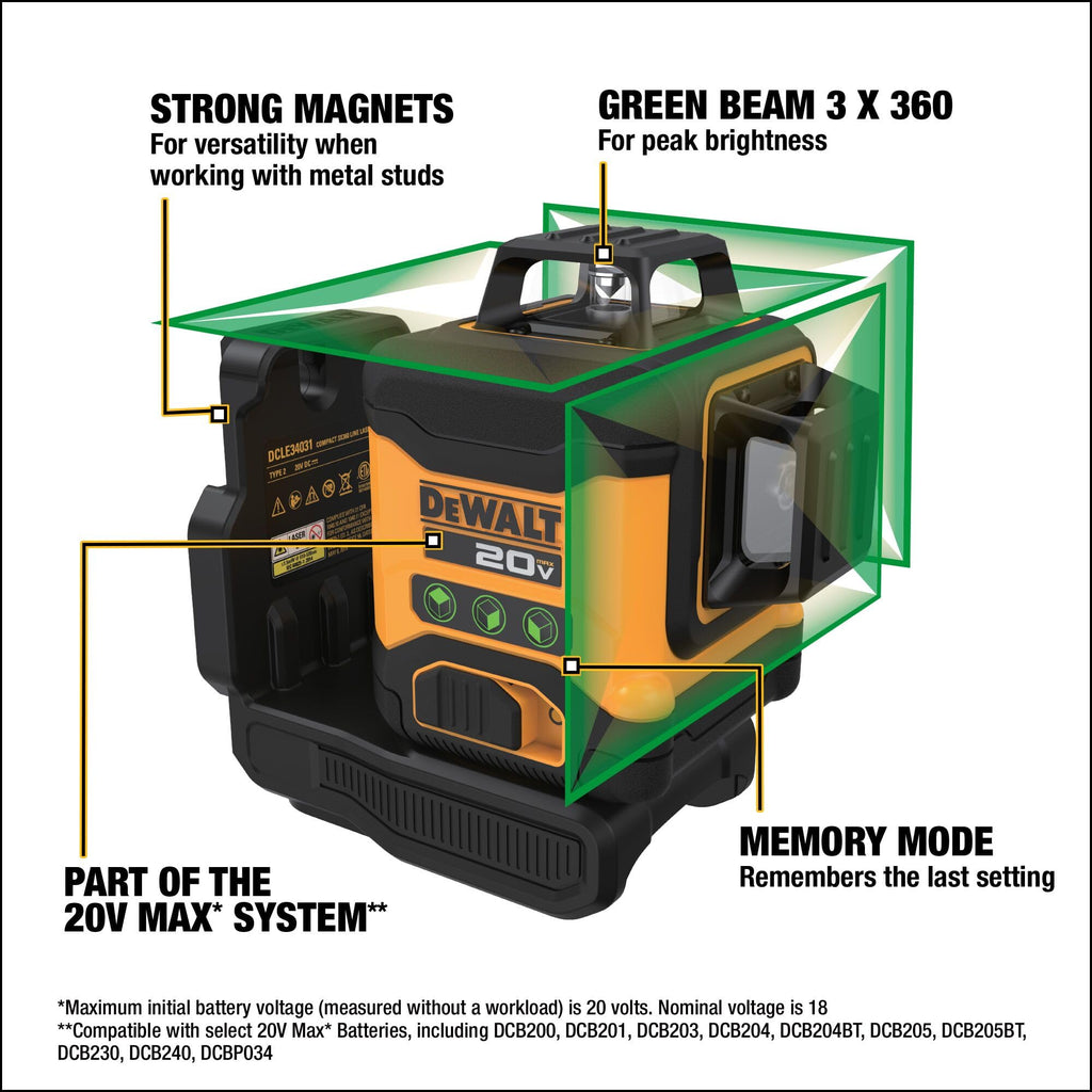 20V MAX Cross Line Laser Level K3825
