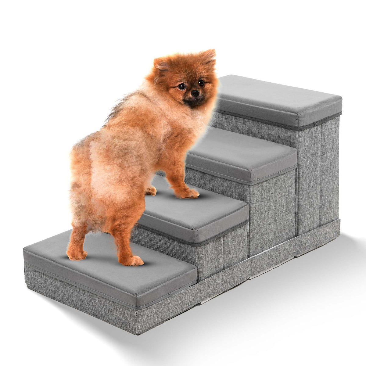 Foldable Pet Stairs with Storage S7682