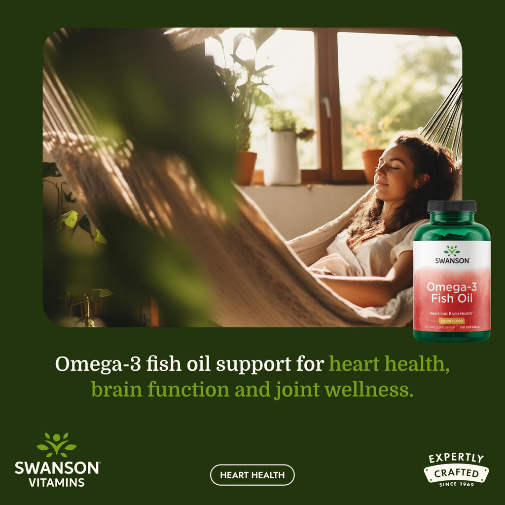 Omega-3 Fish Oil 150 Softgels Lemon T273
