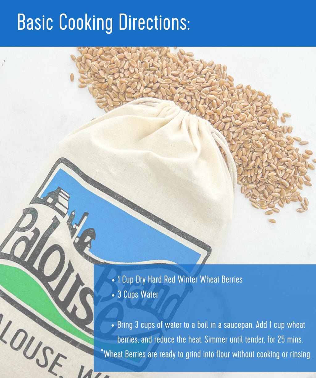 Hard Red Winter Wheat Berries 25 LBS Bag Sproutable Non-GMO Kosher W16387