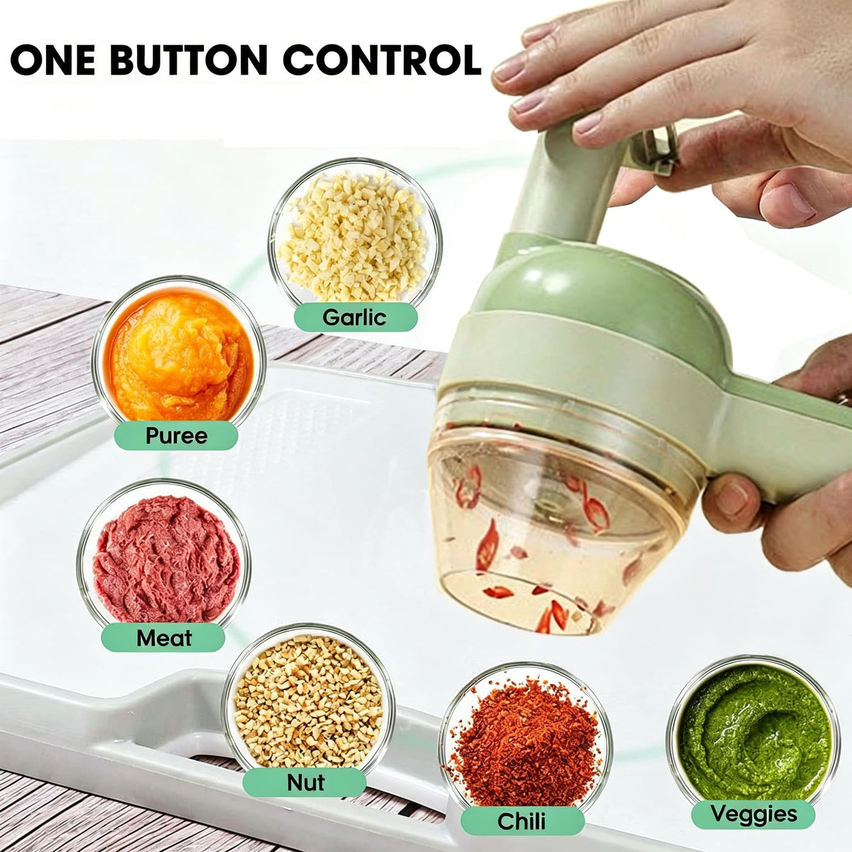 5-in-1 Electric Food Chopper and Slicer E1628