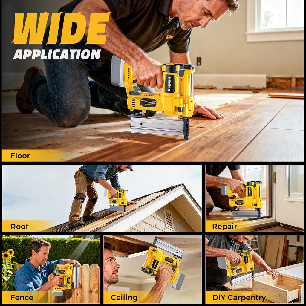 Cordless 2Inch Brad Nailer, 2-in-1 Staple Gun, 18 Gauge Battery Powered G472631