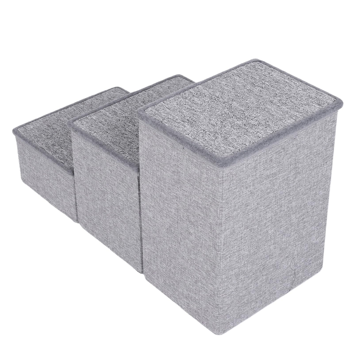 Foldable 3 Step Dog Stairs with Storage Q5051