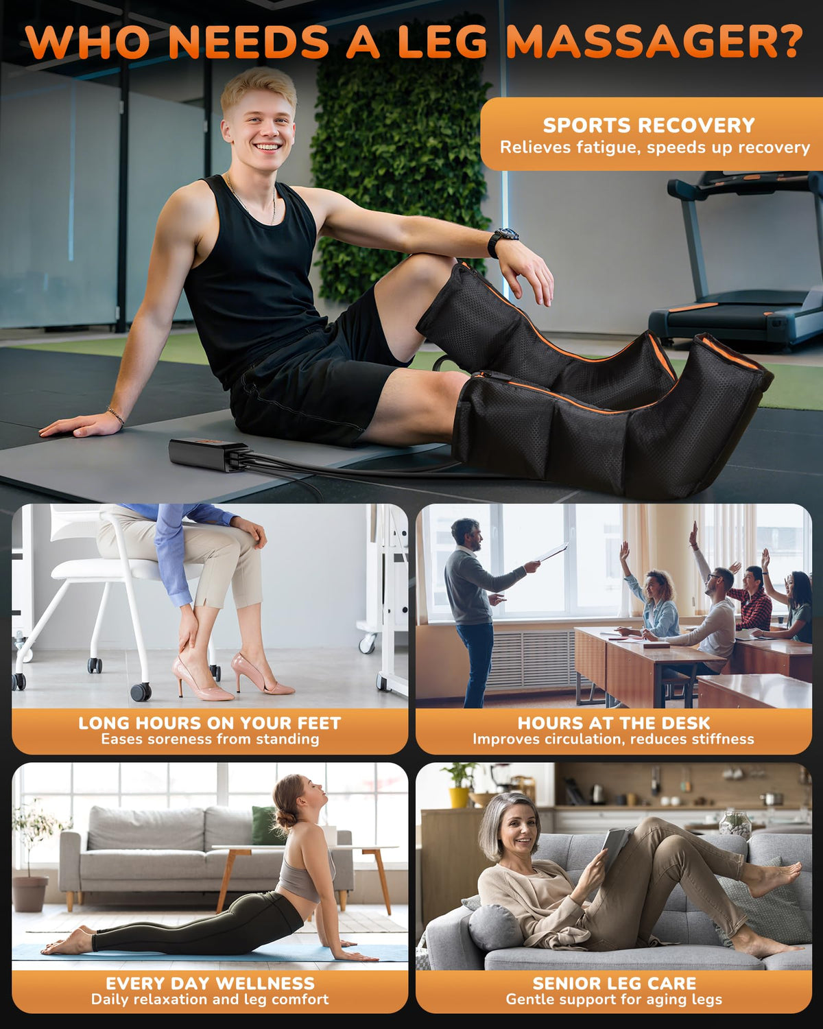 Leg Compression Massager with Heat M985