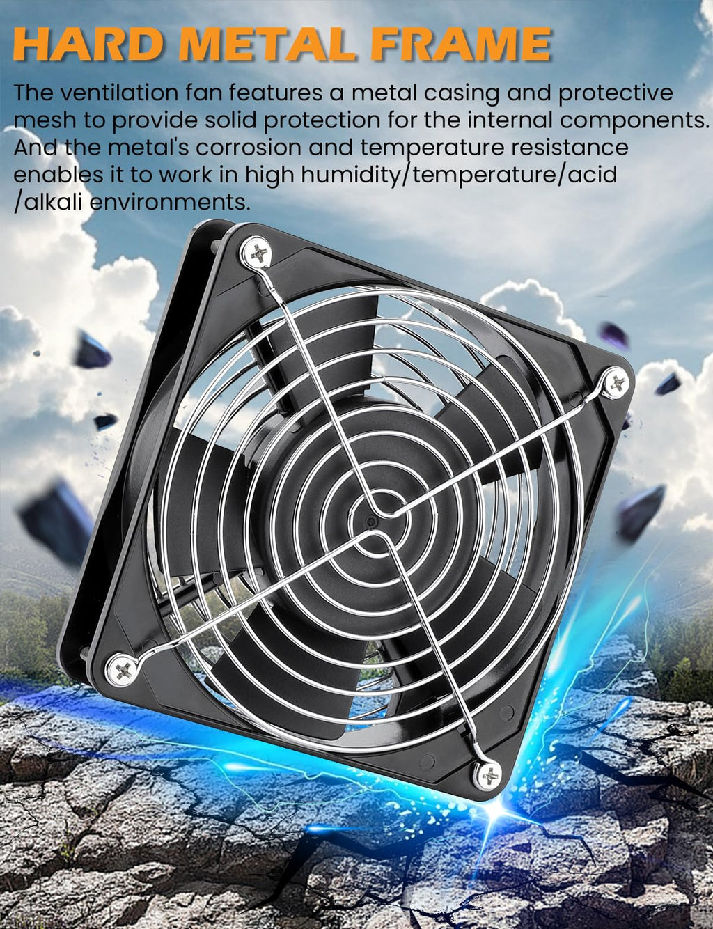 120mm x 25mm AC Ball Bearing Computer Fan I4584