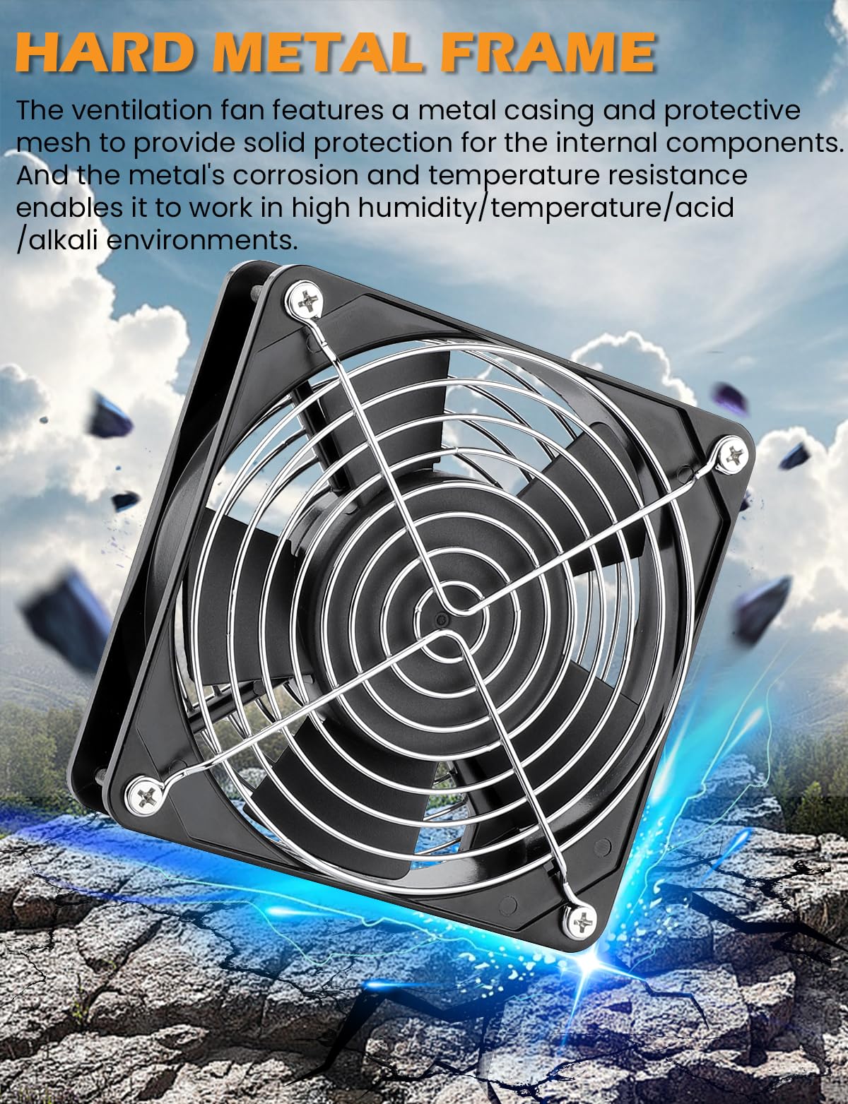 120mm x 25mm AC Ball Bearing Computer Fan I4584
