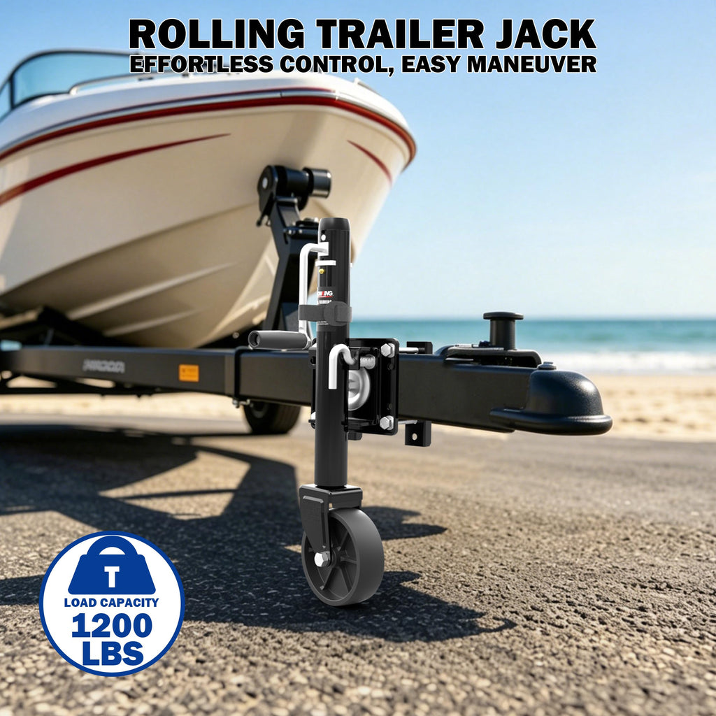 Boat Trailer Jack with Wheel, 10" Lift G600
