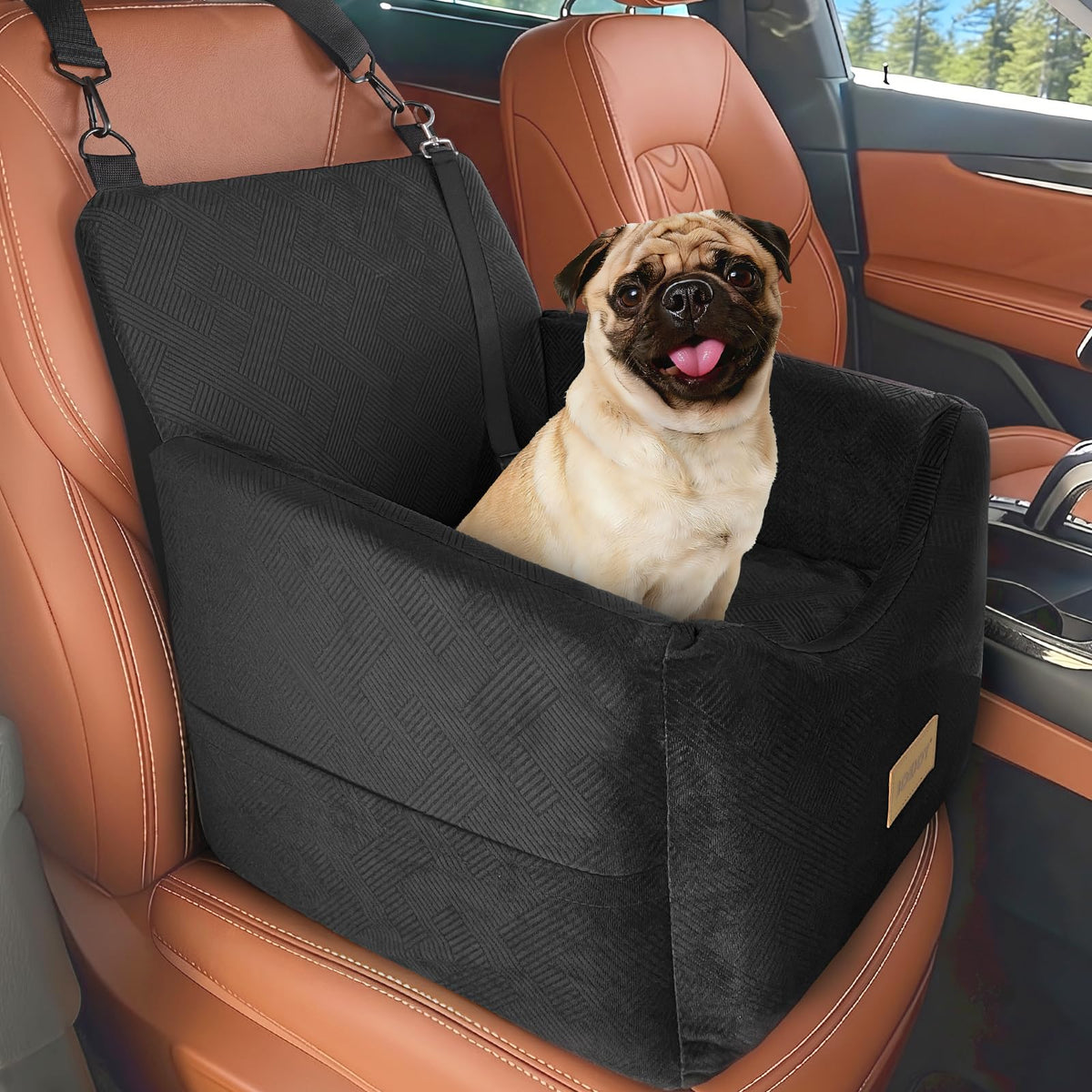 Dog Car Seat with Detachable Washable Cover and Cushion D521