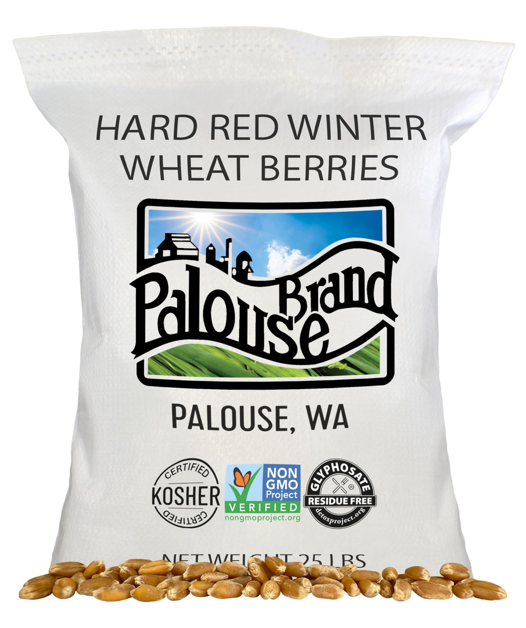 Hard Red Winter Wheat Berries 25 LBS Bag Sproutable Non-GMO Kosher W16387