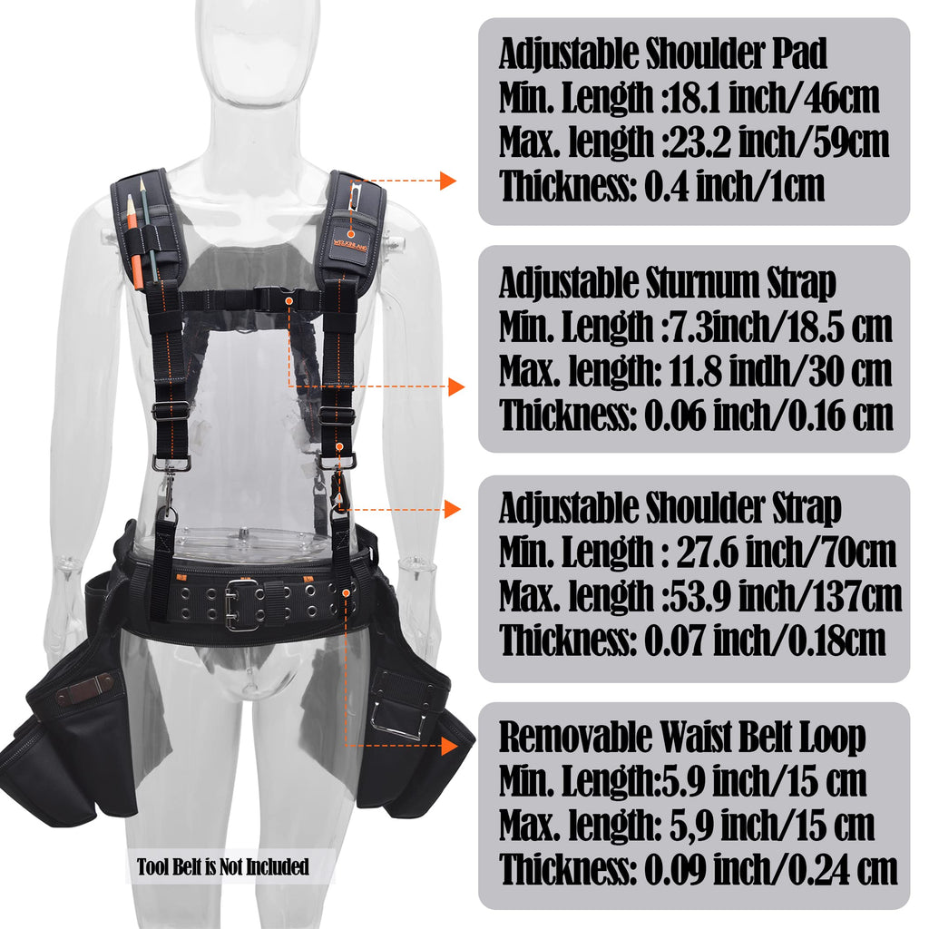 Padded Tool Belt Suspenders M2841