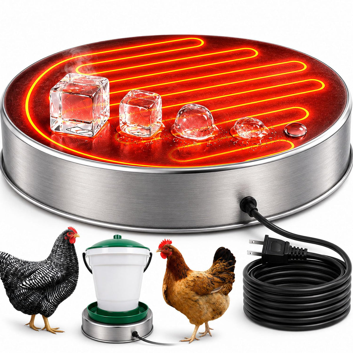 Heated Chicken Waterer 13 Inches U857791