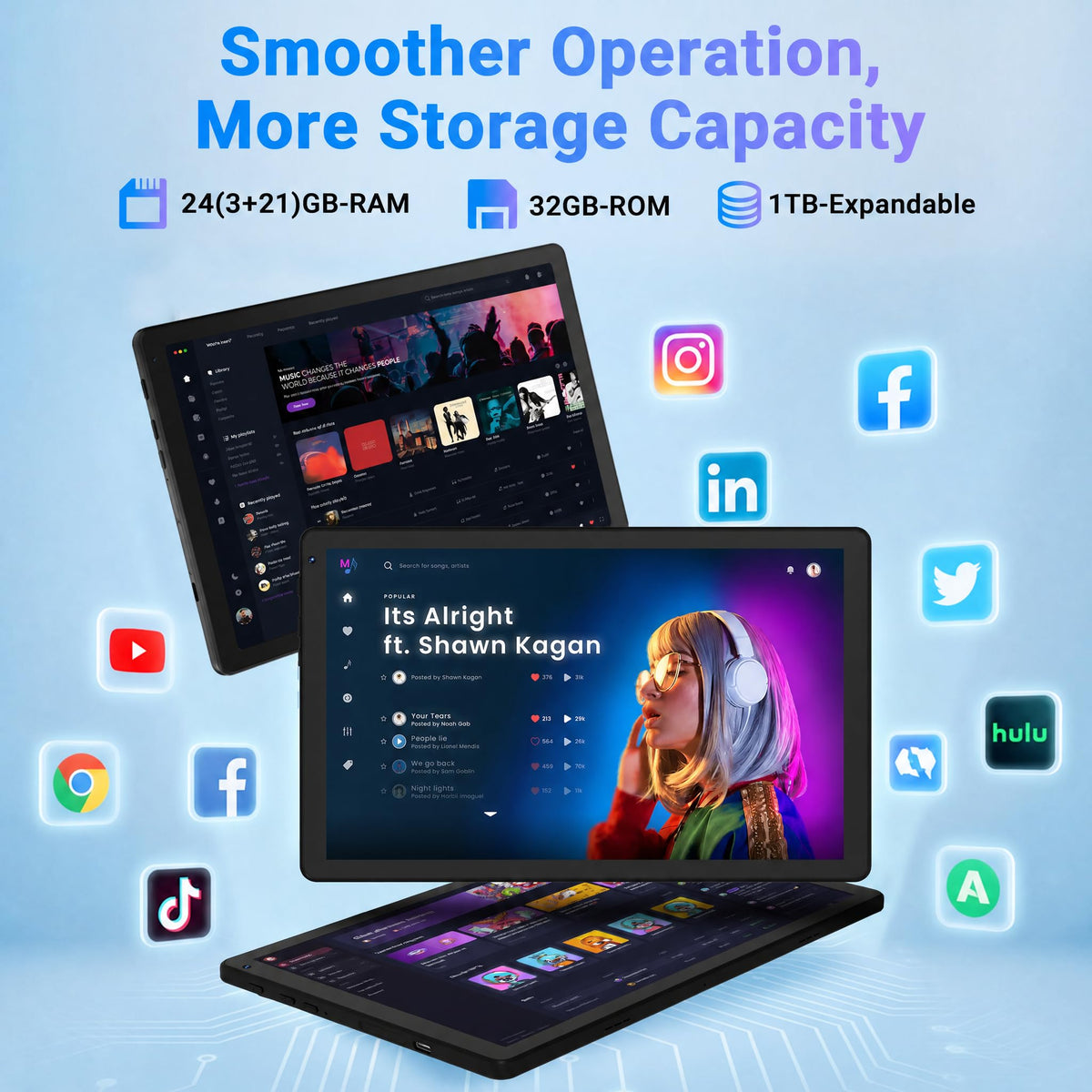 Android 16 Tablet with Keyboard Mouse Stylus Case, 24GB RAM 1TB TF Expand, 10 inch HD IPS Screen C17861