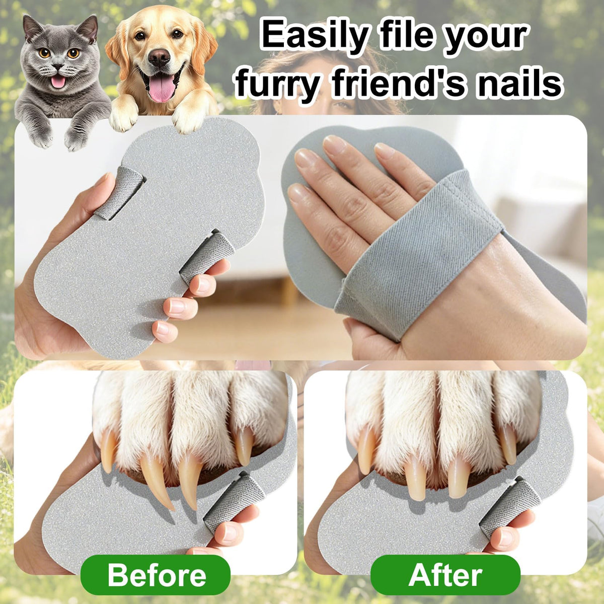 Dog Nail Scratch Board with Hand Strap D597