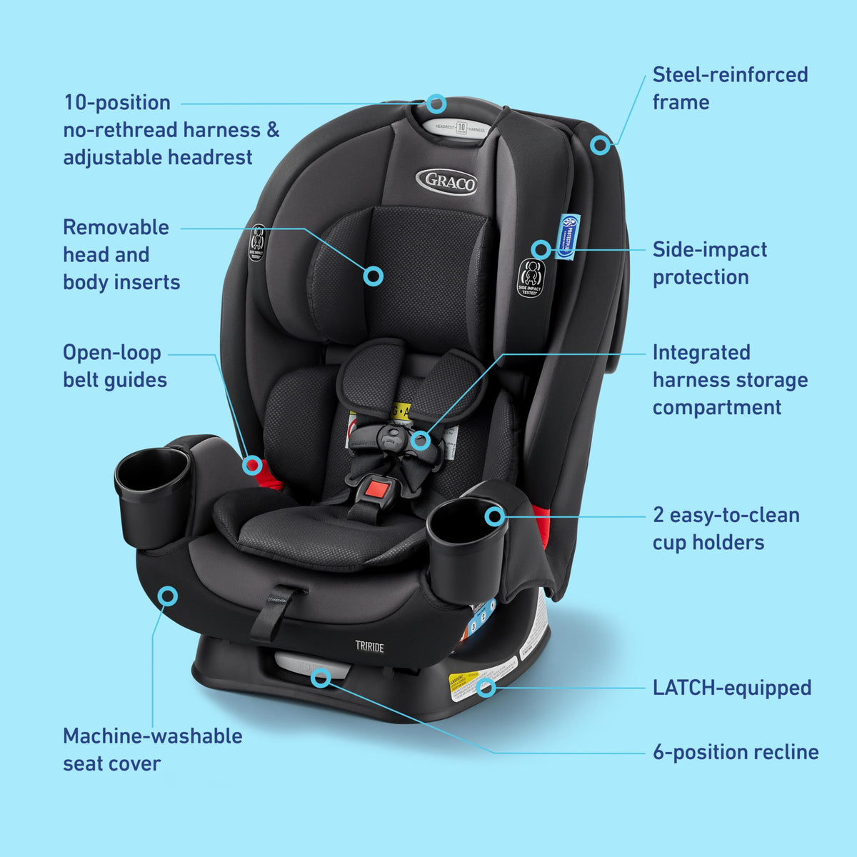 3-in-1 Convertible Car Seat H506403
