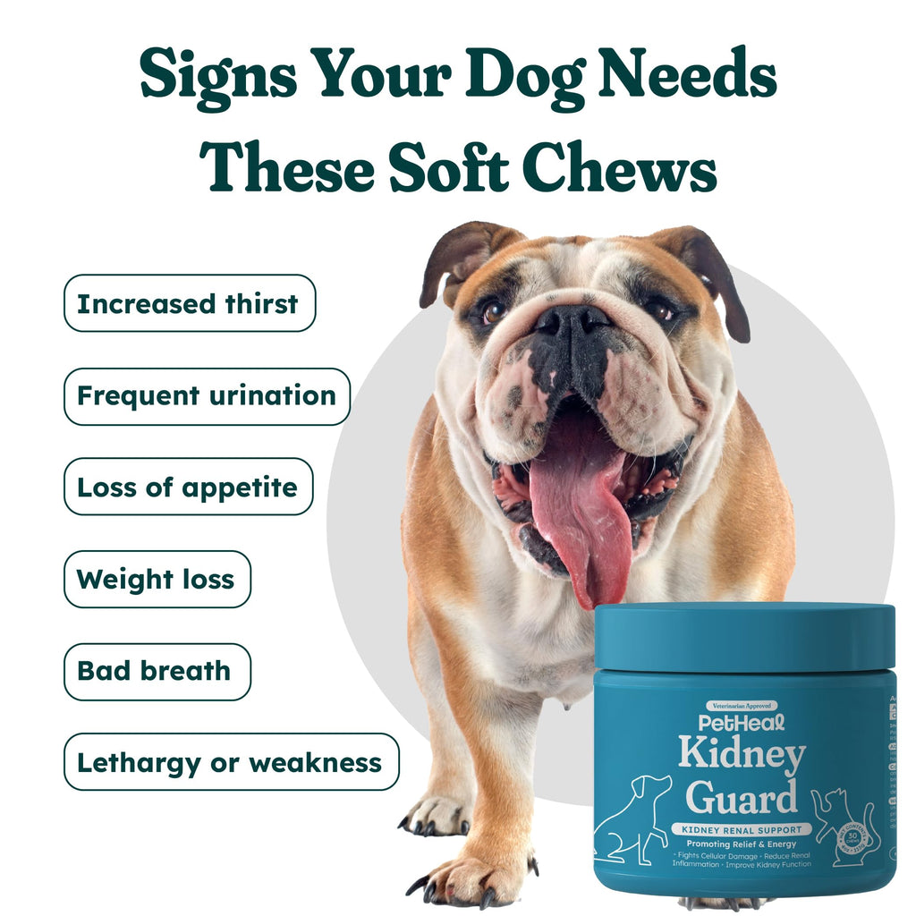 30 Soft Chews Pork Flavor Kidney Supplement for Dogs U7187
