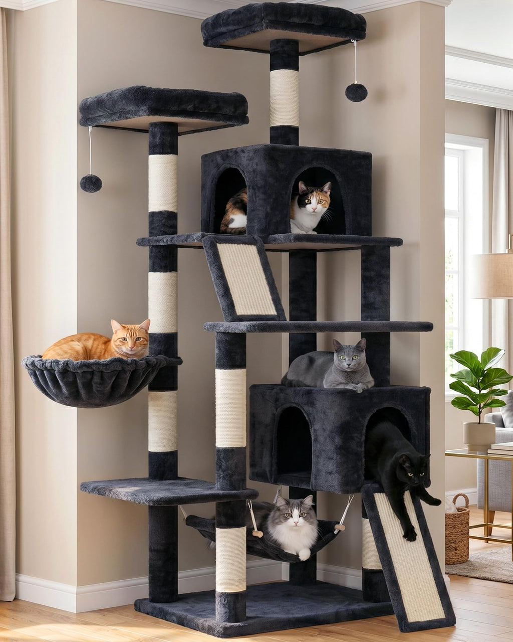71'' Cat Tree with Scratching Post Q25164