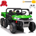 24V 2 Seater 4WD 6-Wheels Battery Powered Ride On Dump Truck D906326