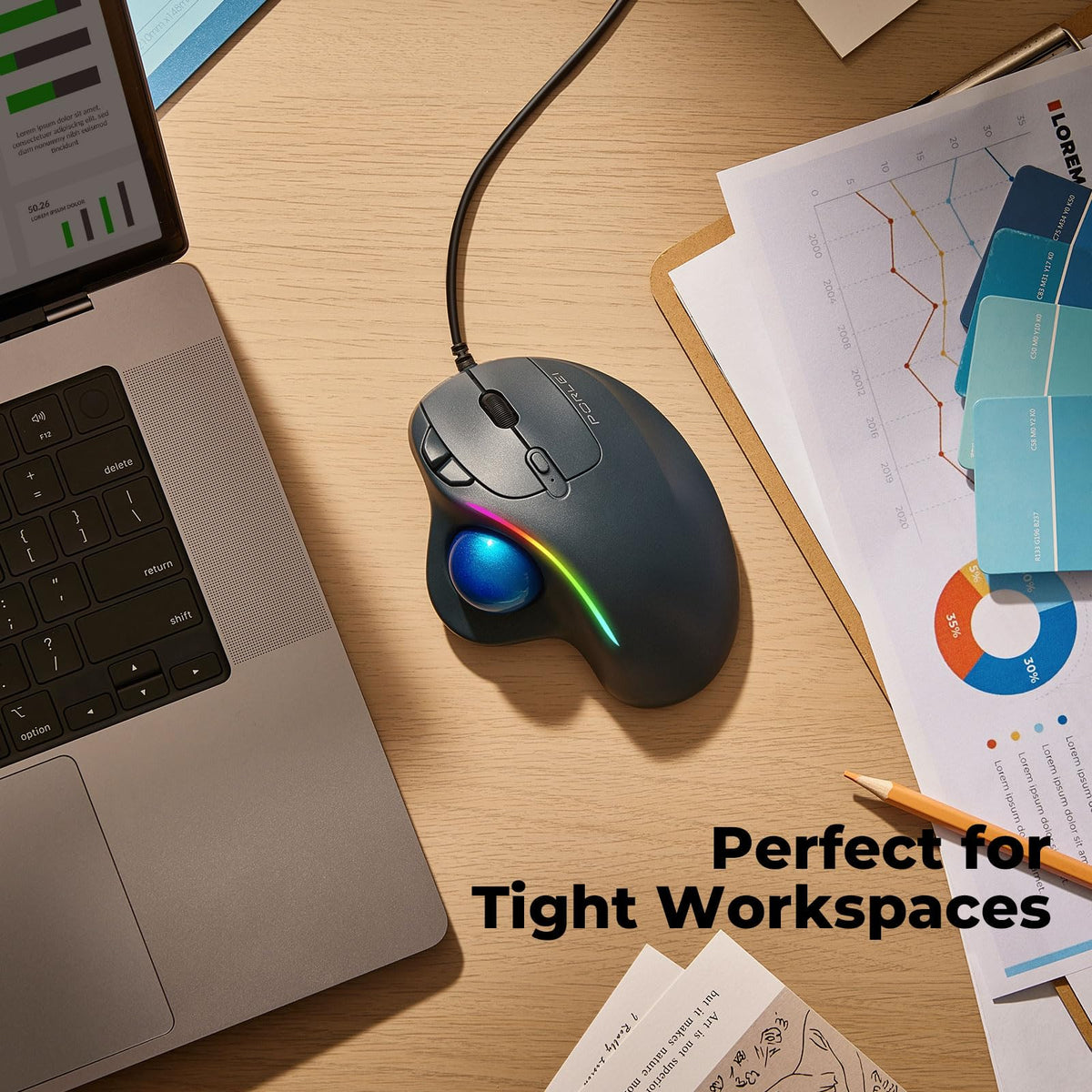 Ergonomic Trackball Mouse M397