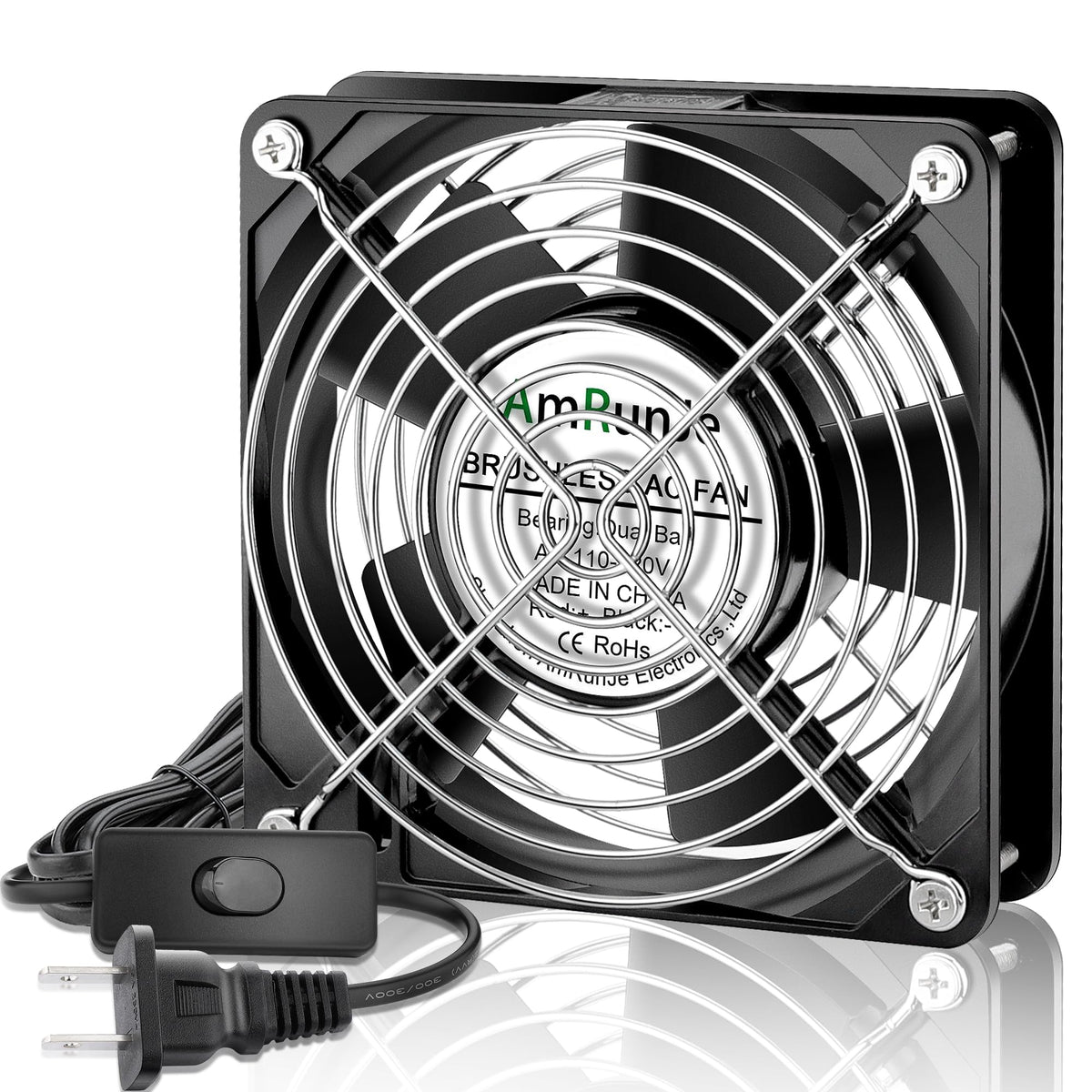 120mm x 25mm AC Ball Bearing Computer Fan I4584
