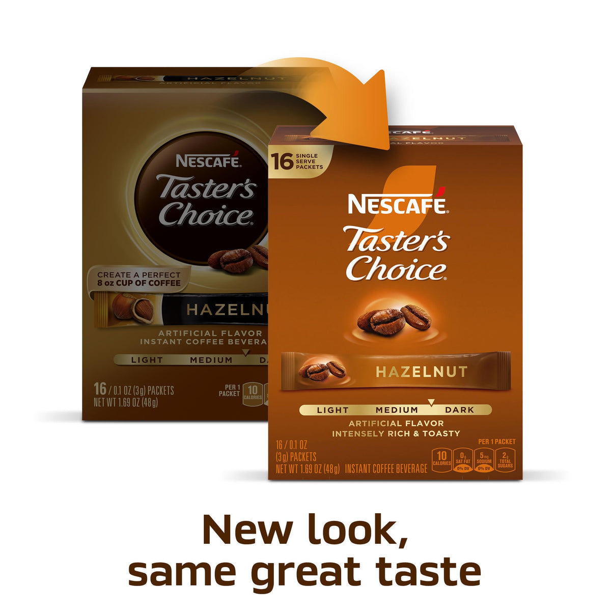 Hazelnut Flavored Coffee 8 Boxes 128 Packets Q82119