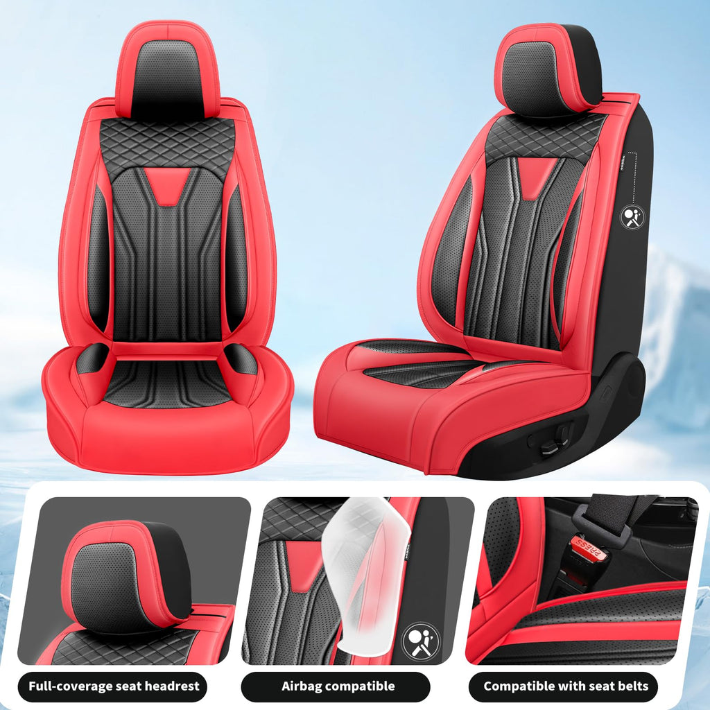 Red & Black Car Seat Covers R423354