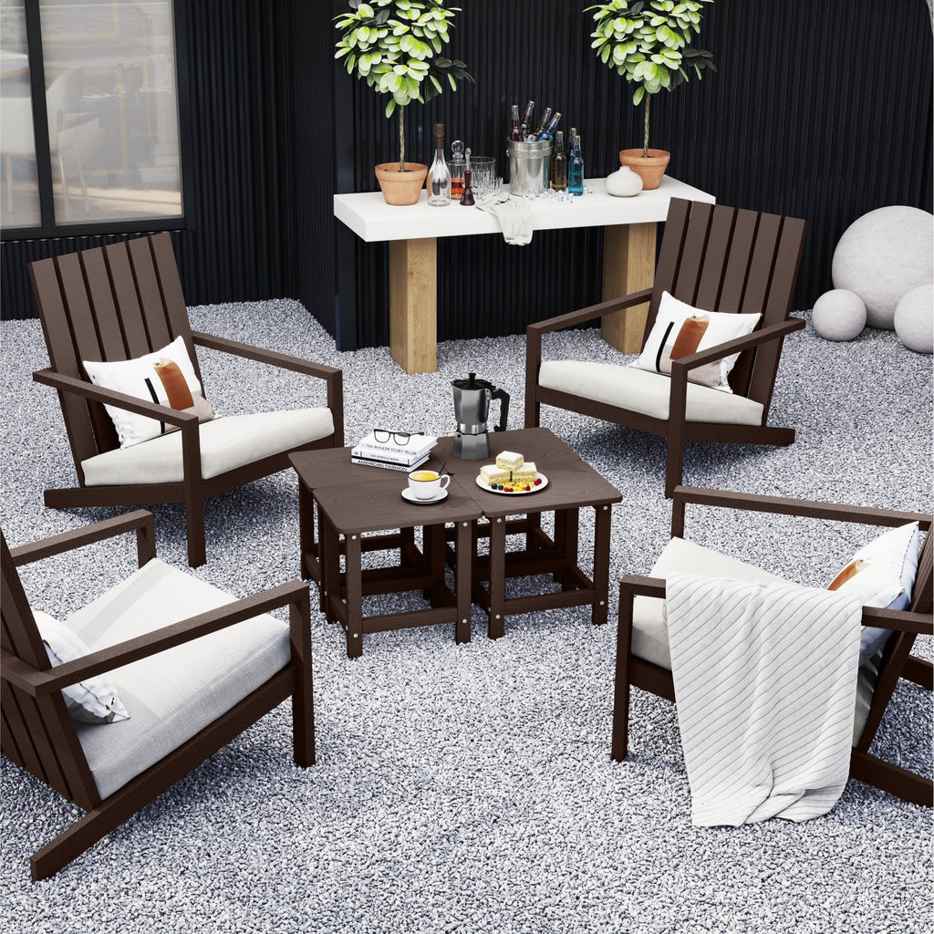 Set of 2 HDPE Outdoor Side Table S272