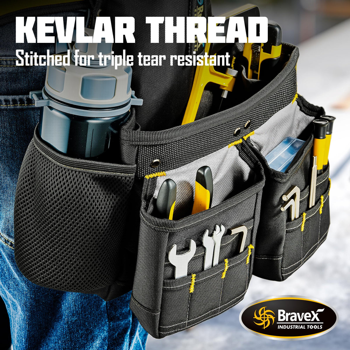 Tool Belt Suspenders 20 Bags 1200D Ballistic Nylon Y693115