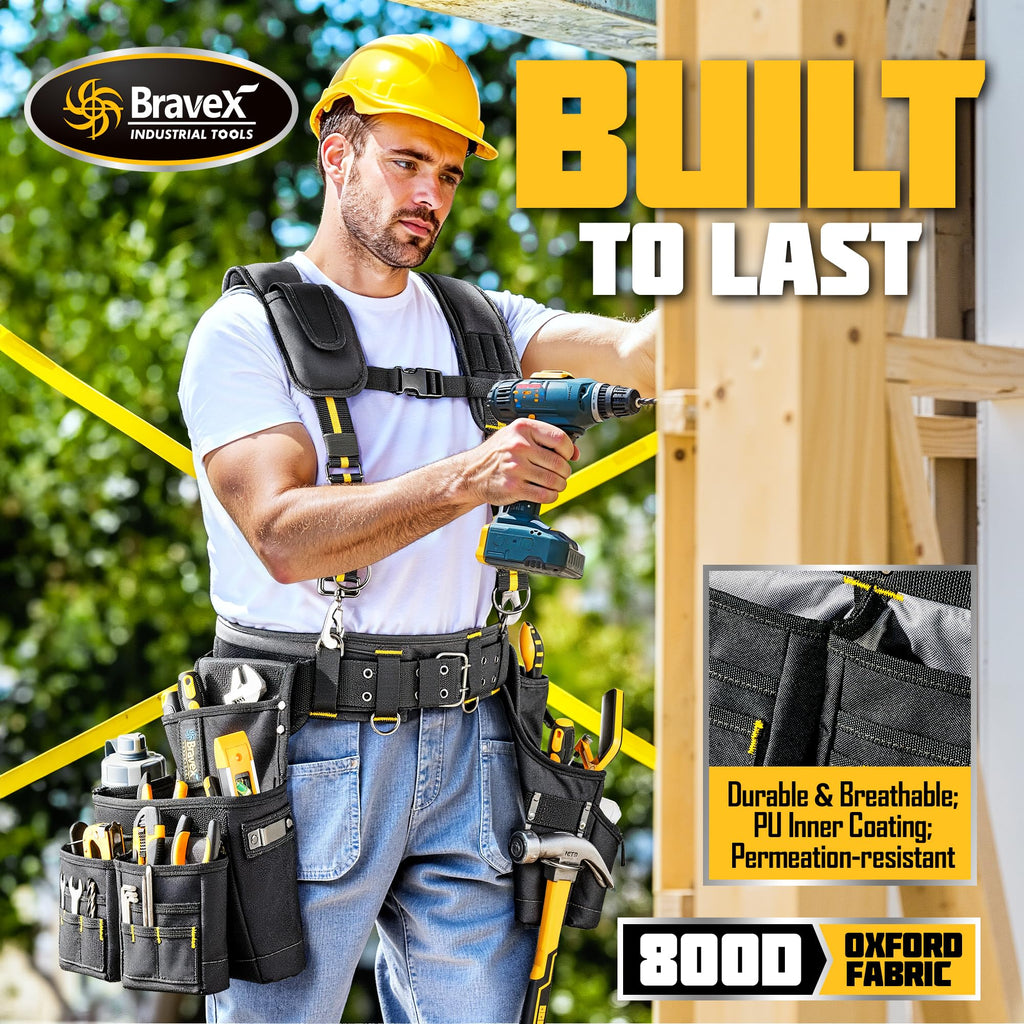 Tool Belt Suspenders 20 Bags 1200D Ballistic Nylon Y693115