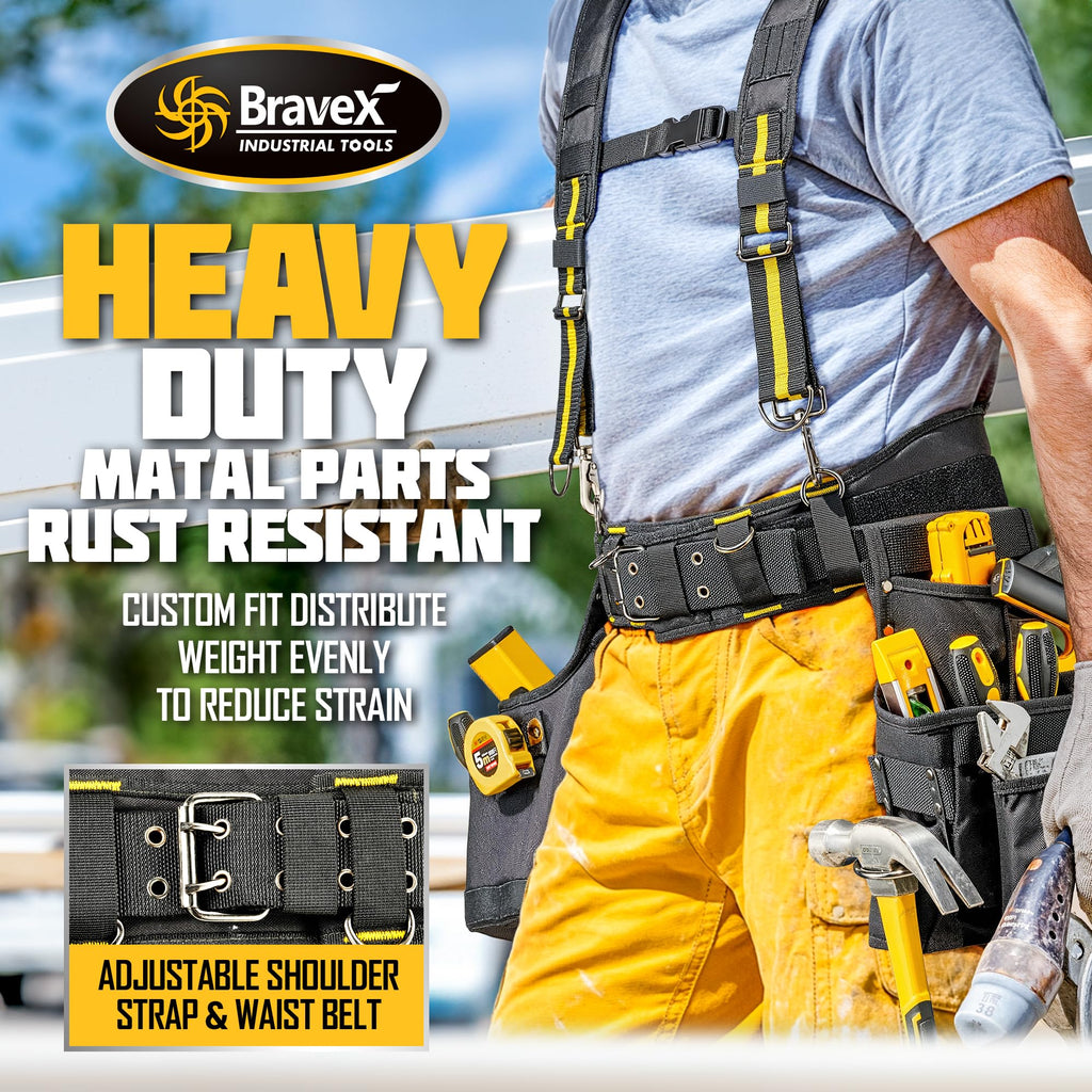Tool Belt Suspenders 20 Bags 1200D Ballistic Nylon Y693115
