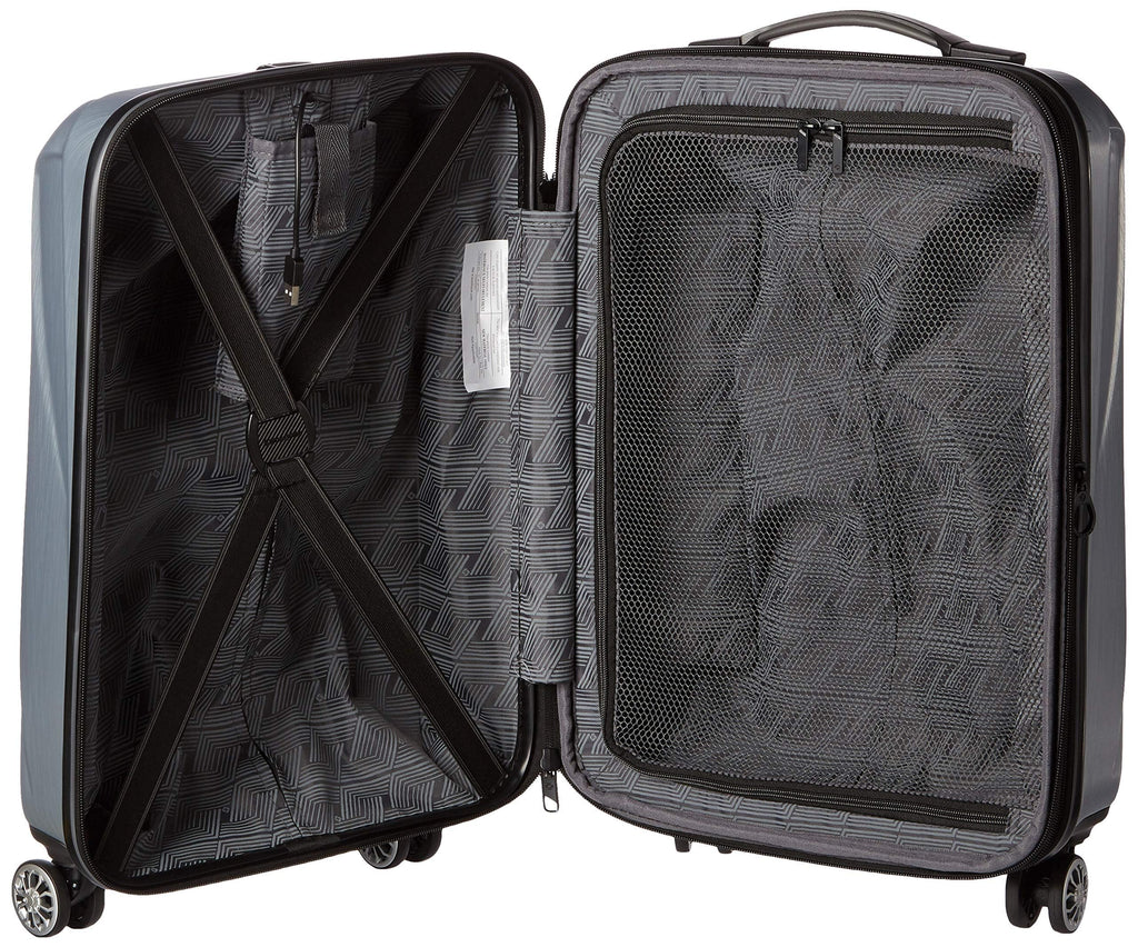Hardside Expandable Spinner Luggage Silver Carry-On 20-Inch V98081