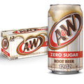 Zero Sugar Root Beer Soda, 12 fl oz cans, 12 pack R4388