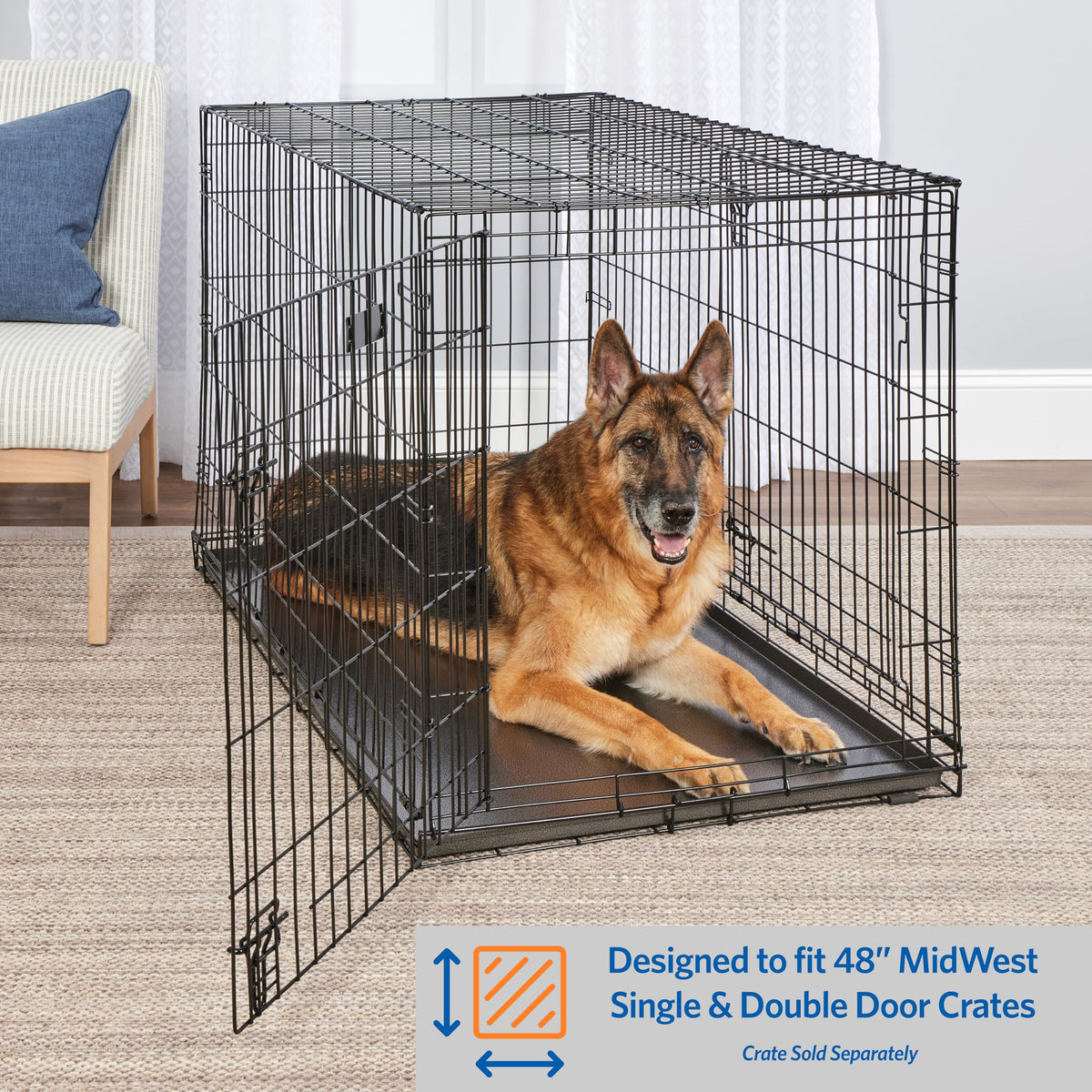 48 inch Metal Dog Crate Replacement Pan Q530